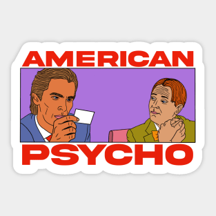 "American Psycho" Card Scene Sticker